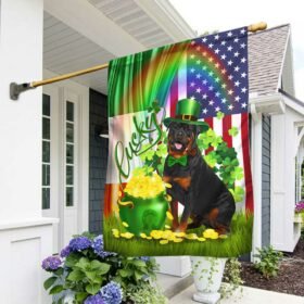Rottweiler Flag Irish Lucky Dog DBD3132Fv2