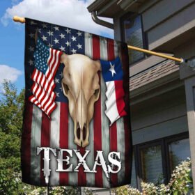 Longhorn Texas American Flag DDH3097F