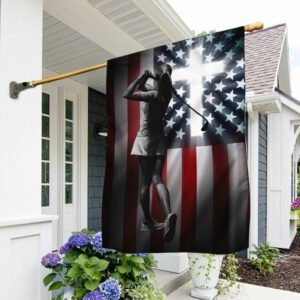 Golf Woman American Flag DDH3018Fv2