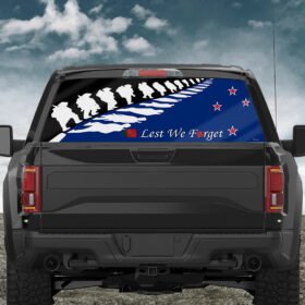 Anzac Day Rear Window Decal New Zealand Lest We Forget LHA1977CD