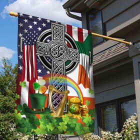 Irish American Flag Happy St. Patrick's Day DDH3131F