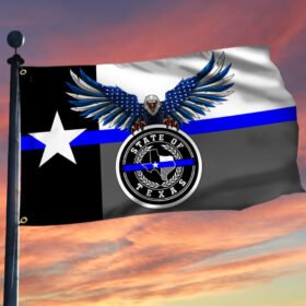 Texas Flag Eagle Thin Blue Line BNT383GF