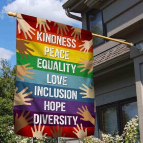 LGBT Flag Kindness, Peace, Equality DDH3455F