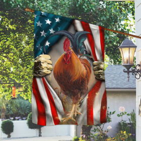 Chicken Rooster American Flag LHA1963F