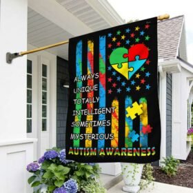 Autism Awareness Flag Unique Intelligent Mysterious DBD3086F