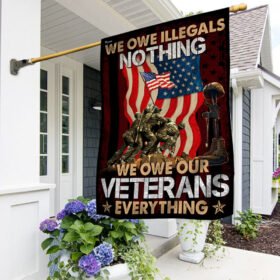 We Owe Our Veterans Everything. American Flag THN3681F