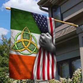 Celtic Trinity Irish American Flag THB3643Fv1