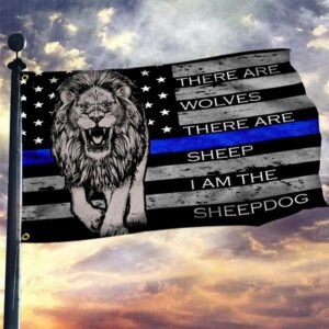The Thin A Blue Line Grommet Flag Lion Be Yourself NTB249GF
