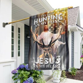 Jesus Flag I've Got Hunting In My Veins And Jesus In My Heart TTV433F