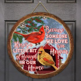 Cardinal Round Wooden SIgn Heaven TPH05WD