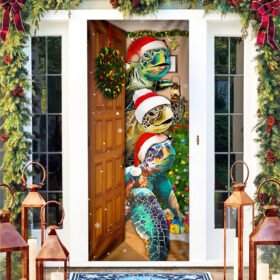 Turtles Christmas Door Cover MLH2053Dv1