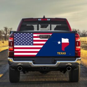 Texas Truck Sticker Wrap Texas American Truck Tailgate Decal Sticker Wrap TRL1699TD