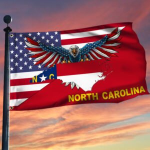 North Carolina Flag American Eagle North Carolina Grommet Flag TRL1430GFv16