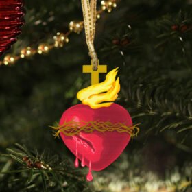 Sacred Heart Of Jesus Christmas Ornament QNK1017O