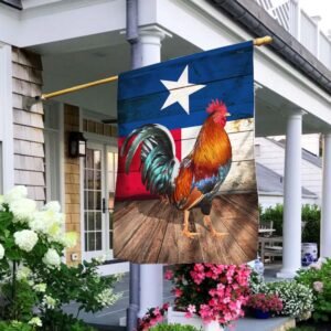 Rooster Texas Flag THH3677F