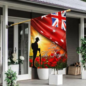 Lest We Forget Veteran Australian Flag THB3369Fv1
