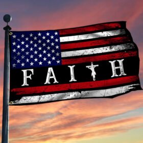 Faith In God Jesus Grommet Flag QNN43GFV1