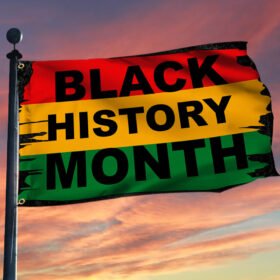 Black History Month Flag African Woman God Bless Africa BNN52F