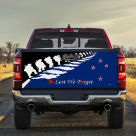 Anzac Day Truck Tailgate Decal Sticker Wrap New Zealand Lest We Forget LHA1977TD