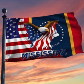 Mississippi Eagle Grommet Flag MLH1774GFv6