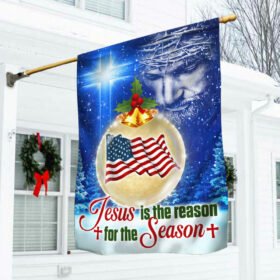 US Christmas Flag Jesus Is The Reason For The Season DDH3056F