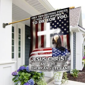 Veteran Flag Jesus Christ And The American Veteran ANT318F