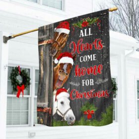 Horse Flag All Hearts Come Home For Christmas LHA1930F