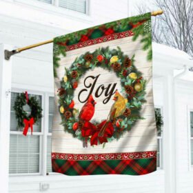 Cardinal Joy Christmas Flag QNN659F