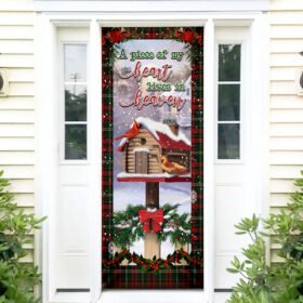 Christmas Door Cover A Piece Of My Heart Live In Heaven. Cardinal ANV351D