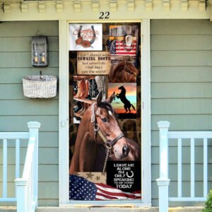 Cowgirl Horse Barn Door Cover PN1312D