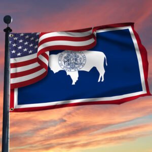 Wyoming Flag American Wyoming Grommet Flag TRV1683GFv1