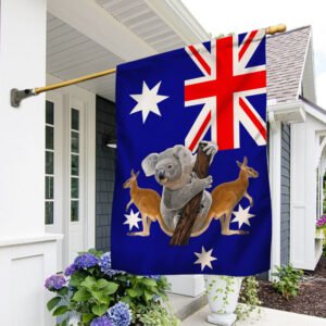 Australian Flag Aussie Kangaroo Koala Australian Flag TRV1732F