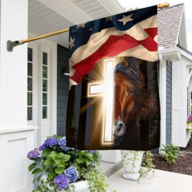 Cross Horse American Flag TTN505Fv1