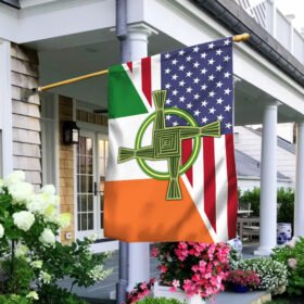 Irish American Flag, The Cross of St. Brigitte Saint Patrick’s Day QNK543Fv1