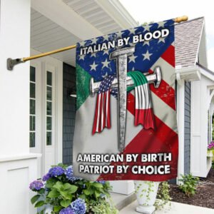 Italian American Flag Italian By Blood American By Birth Patriot By Choice DDH3194Fv1