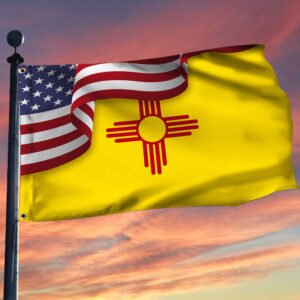 New Mexico Flag American New Mexico Grommet Flag TRV1683GFv4