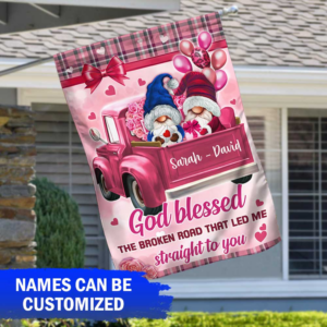 Personalized Flag Couple Gnome Loads Of Love Custom Name DBD3163FCTv1