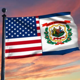 West Virginia State American Grommet Flag QNV17GF