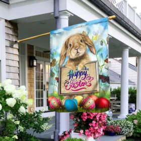 Happy Easter Bunny Flag QNK701Fv1