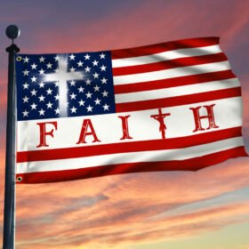 Faith In God Jesus Grommet Flag QNN43GFV2