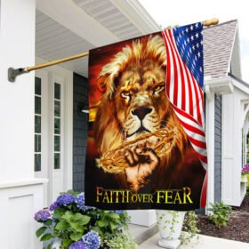 Jesus Flag Lion Faith Over Fear BNT467F
