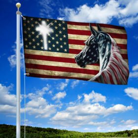 Patriot Horse American Flag LHA1965F