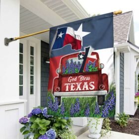 Texas Pride Flag God Bless Texas DBD3182F