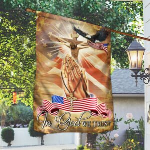 Jesus Christ Flag In God We Trust LHA2021F