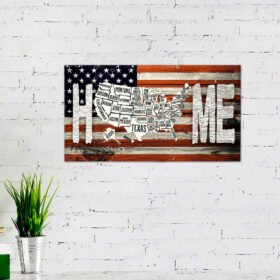 America Home Hanging Metal Sign TTV487MS