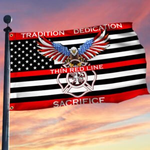 Firefighter. The Thin Red Line American Eagle Grommet Flag THH3680GF