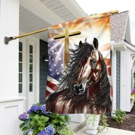 Patriotic Horse American Flag DBD3207F