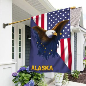 Alaska Flag American Eagle Alaska Flag TRL1748Fv1