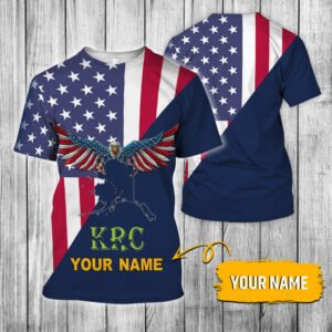 Personalized KRC Alaska Shirt American Eagle Alaska Custom Name 3D Tshirt TRL1717TSCT