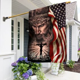 Jesus Christian. Be Still And Know That I Am God  Flag THN3693F